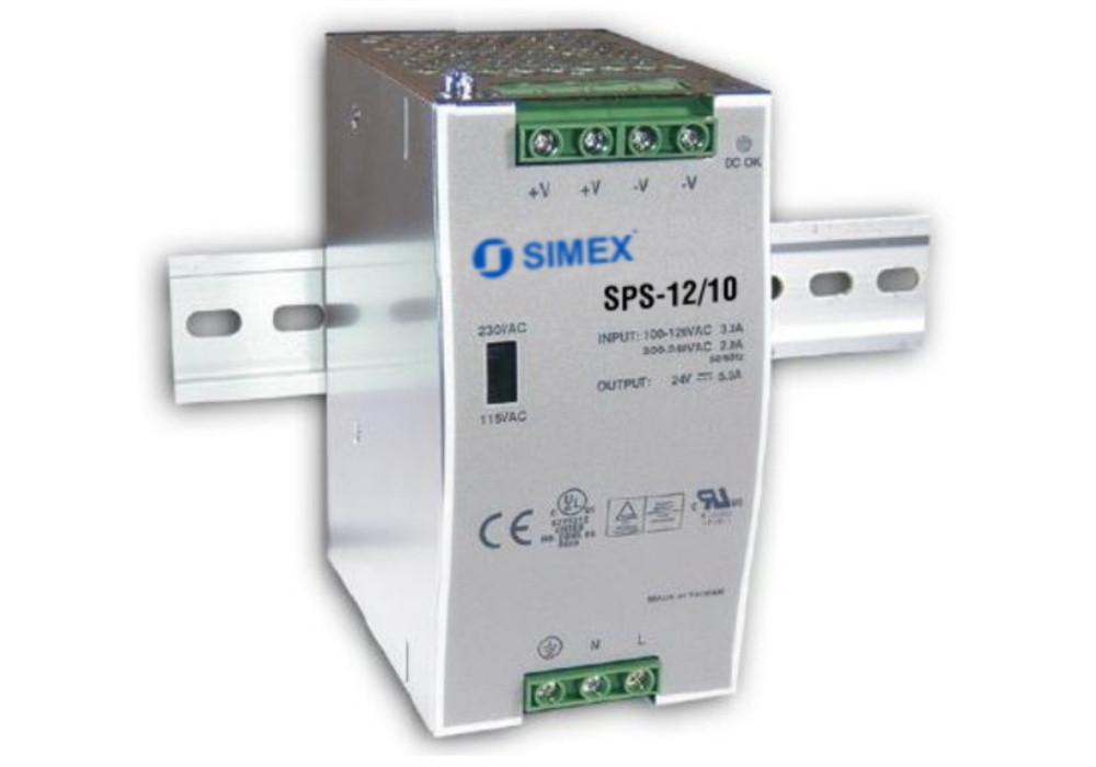Zasilacz impulsowy na szynę DIN SPS-12/10