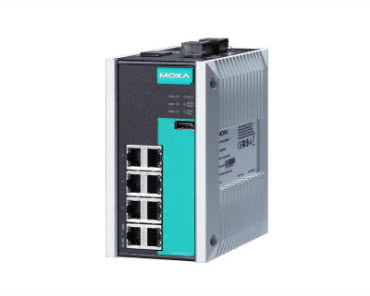 EDS-G508E zarządzalny switch przemysłowy z ośmioma portami Gigabit Ethernet