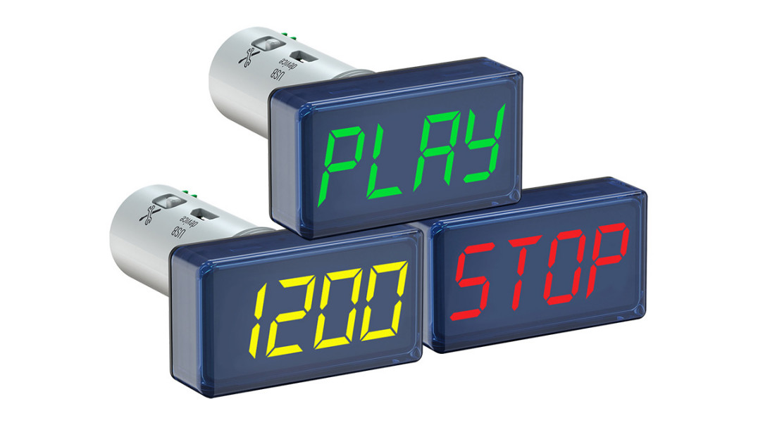 Trójkolorowy wskaźnik Modbus SMI2-M firmy akYtec do monitorowania procesów przemysłowych