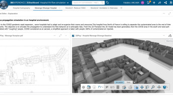 Symulacja przepływu powietrza pomoże zminimalizować ryzyko rozprzestrzeniania się wirusa we francuskim szpitalu