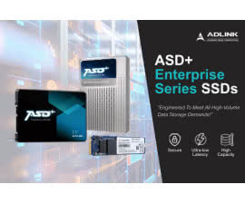 Dyski SSD ASD+ klasy Enterprise formatu SATA, M.2 M-Key i U.2 PCIe o pojemności do 30,72 TB