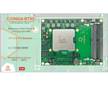 conga-B7XI – Ultrawydajny moduł COMe type 7 Basic z Ice Lake
