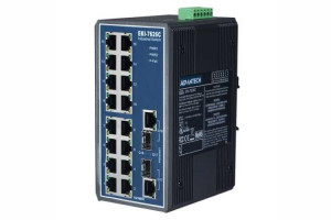 Wydajny, przemysłowy 16-portowy switch Ethernet