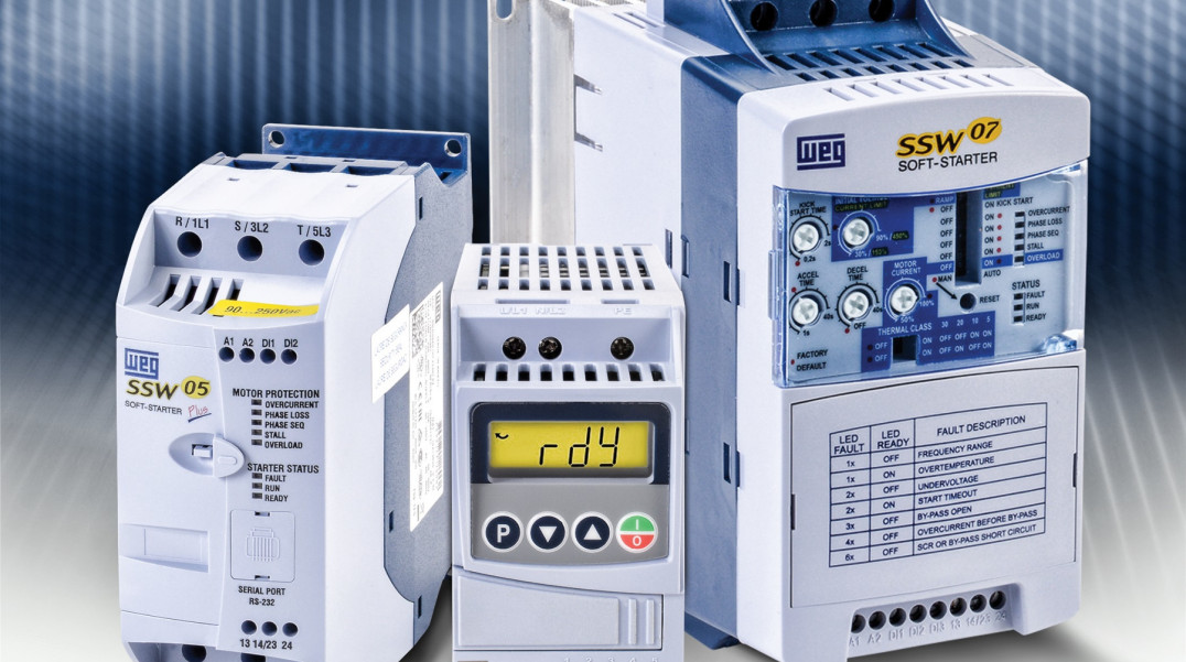 Małogabarytowe softstartery i przemienniki częstotliwości