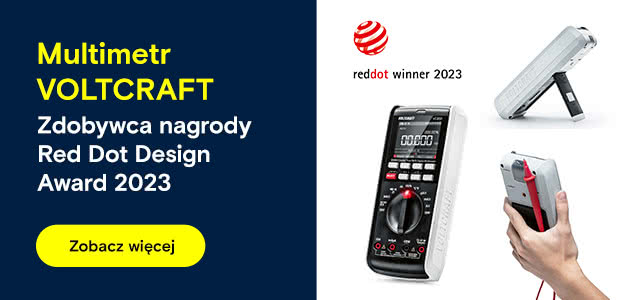 Multimetr VOLTCRAFT VC891 VC – zdobywca nagrody Red Dot Design Award 