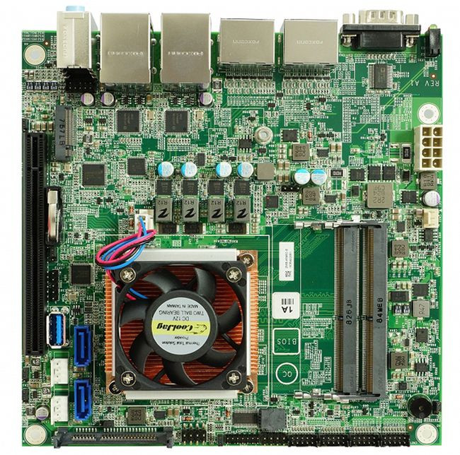 Komputer jednopłytkowy Mini-ITX z mikroprocesorem AMD Ryzen Embedded V1000