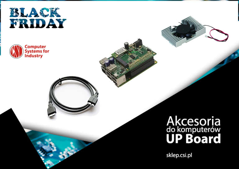 Black Friday - akcesoria do komputerów UP Board 