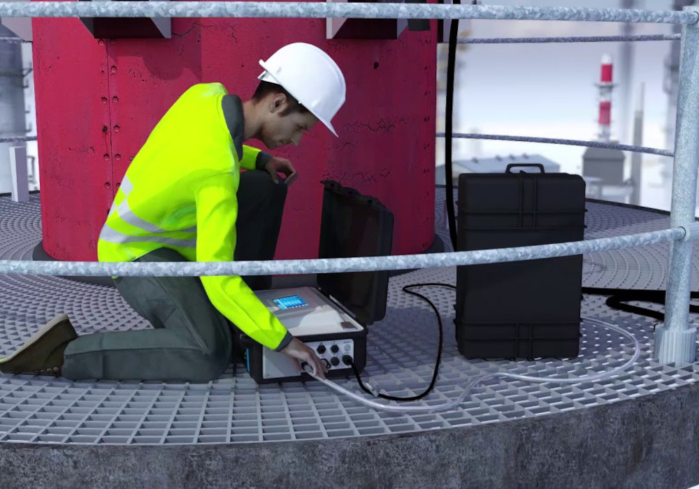 Przenośny analizator stężenia gazów z możliwością zdalnej obsługi za pomocą smartfona