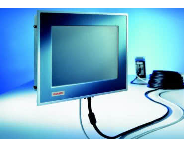 Ekonomiczne panele sterujące HMI z interfejsem DVI/USB do 50m