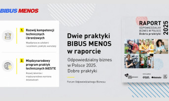 Dwie praktyki BIBUS MENOS w raporcie „Odpowiedzialny biznes w Polsce 2025”