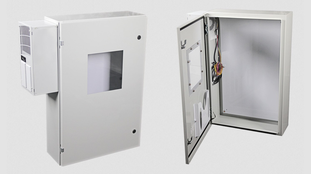 Metalowa obudowa ochronna 914 x 610 x 203 mm z modułem ogrzewania/klimatyzacji
