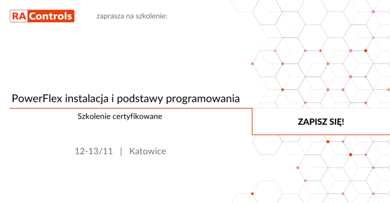 RAControls: Szkolenie |  Rockwell Automation PowerFlex instalacja i podstawy programowania 