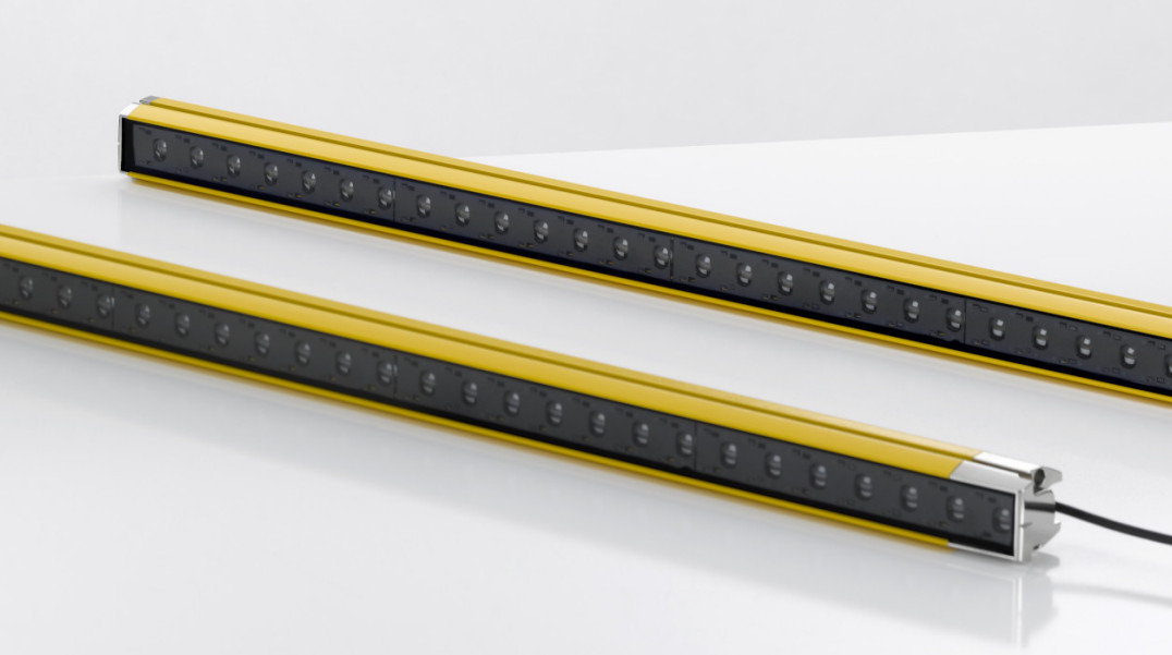 Tanie kurtyny bezpieczeństwa o zasięgu roboczym do 6 m i wysokości pola chronionego 300...1500 mm