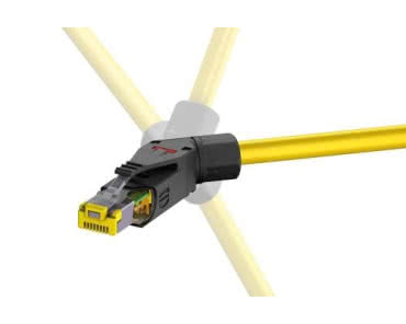 System wtyków kątowych RJ45 do sieci 10 Gigabit Ethernet