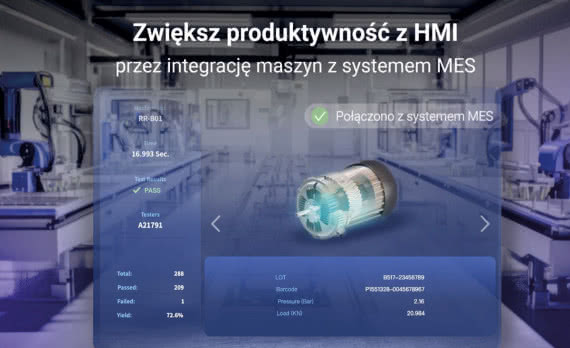 HMI Weintek pomaga zwiększyć wydajność fabryki silników - integracja maszyn z systemem MES 