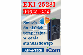 Advantech EKI-2528I - Przemysłowy switch do niskich temperatur w promocyjnej cenie