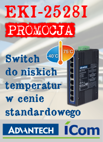 Advantech EKI-2528I - Przemysłowy switch do niskich temperatur w promocyjnej cenie 