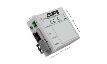 Miniaturowe media konwertery Gigabit Ethernet - SFP o wymiarach 54,9 x 54,4 x 24,6 mm