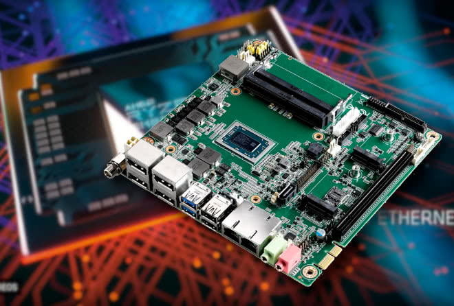 Nowe płyty główne Mini ITX z procesorami AMD Ryzen Embedded V1000/R1000 zapewniają dużą wydajność i mają niesamowite możliwości graficzne