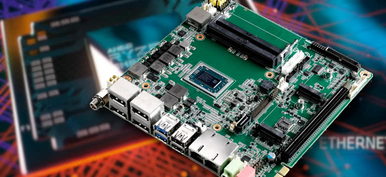 Nowe płyty główne Mini ITX z procesorami AMD Ryzen Embedded V1000/R1000 zapewniają dużą wydajność i mają niesamowite możliwości graficzne 