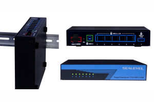 7-portowy koncentrator USB 3.1 do zastosowań w transporcie i przemyśle
