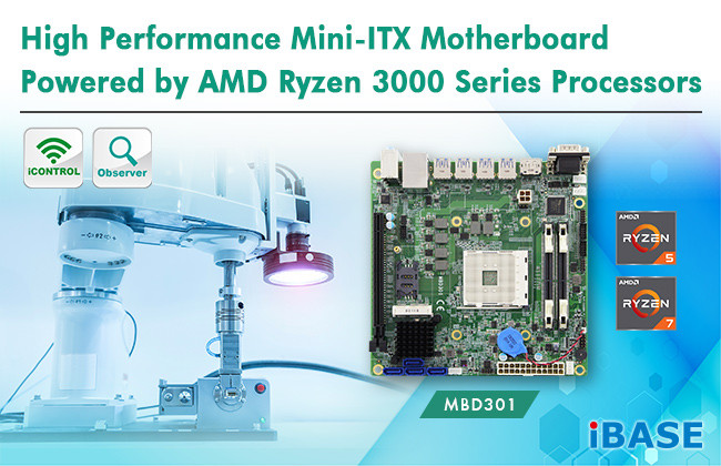 Przemysłowa płyta główna Mini-ITX do mikroprocesorów serii AMD Ryzen 3000