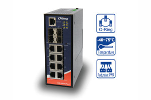 12-portowy zarządzalny switch sieciowy Gigabit Ethernet do bezpiecznej automatyzacji