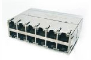 Zintegrowane moduły gniazd RJ-45 PoE+ z wbudowanym kontrolerem i zabez