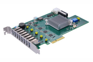 Karta PCIe x4 z czterema niezależnymi kontrolerami USB 3.0 host