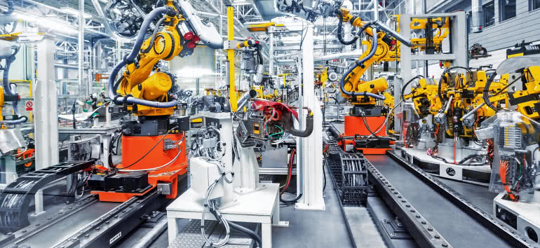 Raport "World Robotics 2021" - branża elektroniczna największym odbiorcą robotów 