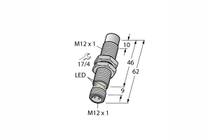 Czujnik indukcyjny M12 - NI10U-EM12EWD-VP44X-H1141