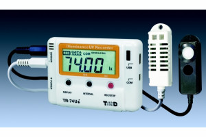 Rejestrator natężenia oświetlenia, promieniowania UV, temperatury i wilgotności