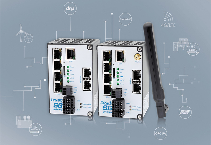 Bramki dostępowe Ixxat SG z wbudowanym modemem 4G/LTE i 4-portowym switchem Ethernet