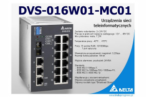Switch przemysłowy DVS-016W01-MC01 z wyjściem alarmowym