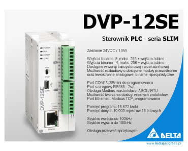 Sterownik PLC DVP12SE z Ethernetem