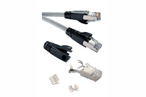 Złącza modułowe RJ45 kategorii Cat6A do sieci Gigabit Ethernet i 10 Gigabit Ethernet