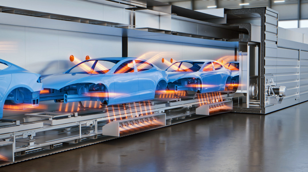 Elastyczność energetyczna w lakierniach - Dürr ulepsza proces suszenia dzięki technologii Qflex
