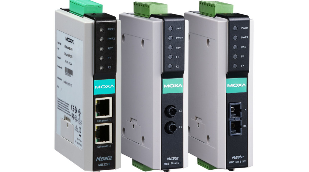 Zaawansowane 1- i 2-portowe bramki komunikacyjne Modbus Serial-to-Ethernet