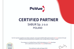 Nowy Certyfikat Partnera PcVue dla SABUR! 