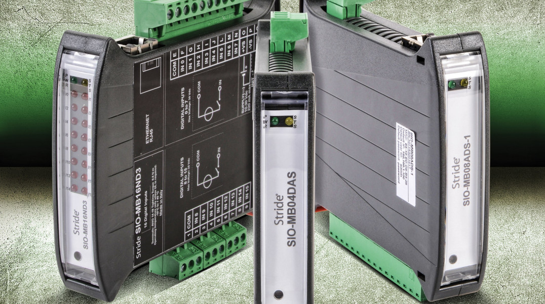 Moduły rodziny Stride Field I/O do systemów z komunikacją Modbus TCP