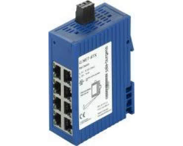 Przemysłowy 8-portowy switch Ethernetowy Q.NET-8TX firmy Saia-Burgess