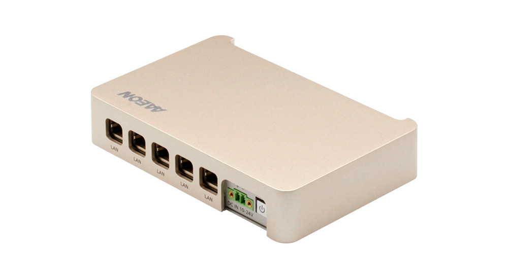 Komputer embedded z układem SoC NVIDIA Jetson Nano i 5 portami Gigabit Ethernet