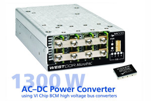 Czterowyjściowy konwerter AC-DC 1300 W o dużej gęstości mocy