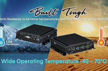 Komputer przemysłowy do pracy w temperaturze otoczenia od -40 do +70°C 
