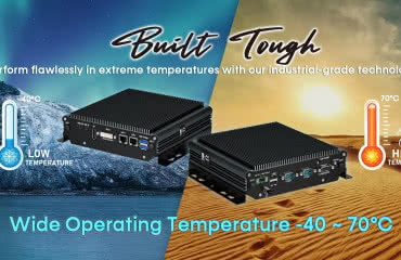 Komputer przemysłowy do pracy w temperaturze otoczenia od -40 do +70°C 