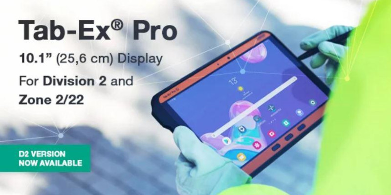 10-calowy tablet z Androidem Tab-Ex Pro do pracy w strefach zagrożonych wybuchem