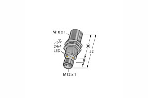 Czujnik indukcyjny M18 - BI8-M18-AP6X-H1141