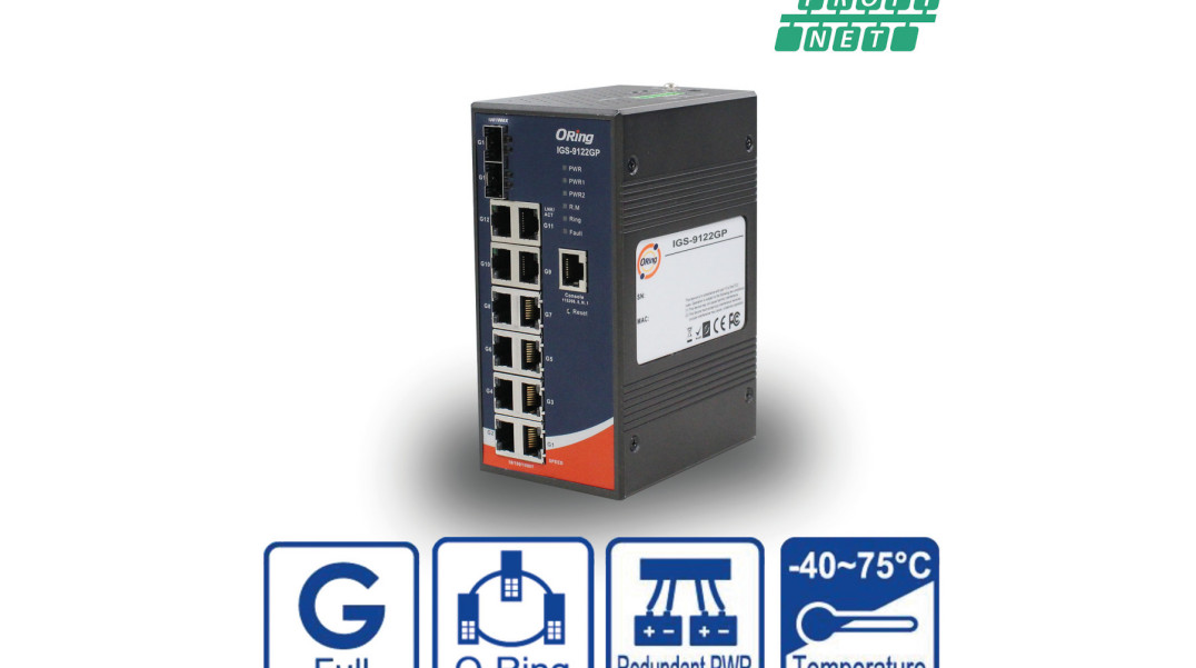 14-portowy zarządzalny switch Gigabit Ethernet z obsługą PROFINET