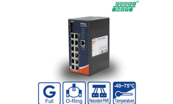 14-portowy zarządzalny switch Gigabit Ethernet z obsługą PROFINET