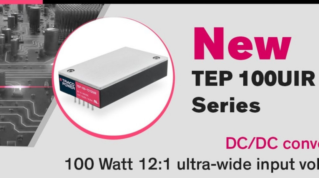 100-watowe konwertery DC-DC do taboru kolejowego o zakresie napięcia wejściowego 12:1